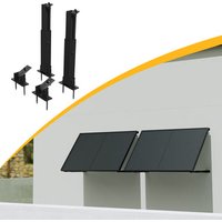 Powerness Aufständerung Solarmodul Halterung Balkonkraftwerk für Wand - 2 Sets (für 2 Solarpaneel) / Versand
