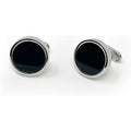 Men's Black Semi Precious Stone Cufflinks  - Savile Row Company