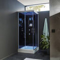 Home Deluxe Cabina doccia con illuminazione a LED WAVE S - 90 x 80 cm