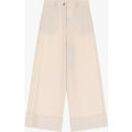 Pantalon palazzo à revers