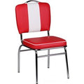 FineBuy Esszimmerstuhl American Diner 50er Jahre Retro Stuhl, Sitzfläche mit Rückenlehne, Sitzhöhe 47 cm