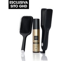 ghd Max Set Completo - Piastra Per Capelli ghd Max & ghd Bodyguard & ghd Paddle Brush, Bundle Set Nero