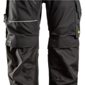 Snickers RuffWork Canvas+ Work Trousers+ - Black/Black - 112