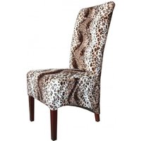 Casa Padrino Limited Edition Designer Chesterfield Esszimmer Stuhl Leopard - Club MÃ¶bel