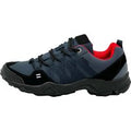 Herren atmungsaktive Wanderschuhe Navy-Rot 45