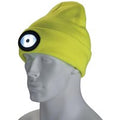 Draper Beanie Hat and USB Rechargeable LED Headlight Yellow One Size