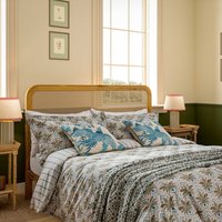 Joules Palm Geo Print Single Duvet Cover SET, Creme/Multi