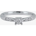 9ct White Gold 0.19ct Solitaire Diamond Ring S4490D-9W-019G L