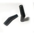1x HT Silicone PVC insulators for spark plug 7mm 8mm Obtuse Angle Black