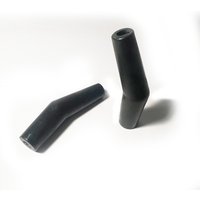 1x HT Silicone PVC insulators for spark plug 7mm 8mm Obtuse Angle Black
