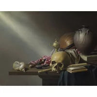 Harmen Steenwyck, Still Life: An Allegory of the Vanities of Human Life Print