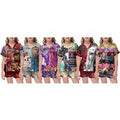 Unisex Black Lightweight Satin Summer Pyjama Set - Pop-Star  Loungewear | Wowcher