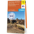 Ordnance Survey OS Map of The Peak District - Dark Peak Area: Explorer OL1