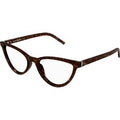 SAINT LAURENT Kvinde SAINT LAURENT SL M138 002 Optiske stel Acetat Havana Transparent Cat Eye