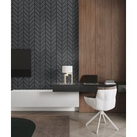 93,9x60 cm VT - PB46 (B15 Grafitowa czerń) JODEŁKA - Panel dekor 3D beton architektoniczny