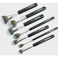 Peaches & Cream 7 Piece Face Makeup Brush Set Black