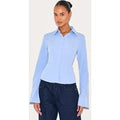 Light Blue Cotton Fitted Shirt