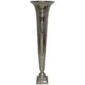 Casa Padrino Antik Stil Vase Aluminium 25 cm - 25 cm - H. 95 cm - Hotel Dekoration - Barock BlumengefÃ¤ss Pflanzentopf