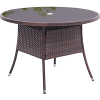 Round/Square Outdoor Table with Parasol Hole