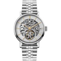 Ingersoll 1892 The Charles Her­ren-Au­to­ma­tik­uhr, 44 mm, mit silbernem Ske­lett­zif­fer­blatt und Edel­stahl­arm­band I05803B