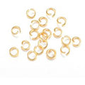 304 Stainless Steel Jump Rings, Open Jump Rings, Metal Connectors for DIY Jewelry Crafting and Keychain Accessories, Real 18K Gold Plated, 22 Gauge, 4x0.6mm, Inner Diameter: 3mm.