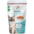 Felichef Sterilised Fette di Salmone Bio per Gatti - 85 g, 12 pezzi