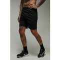 Pantalón Corto Tall Man Active Elástico Con Cremallera En Los Bolsillos, Negro
