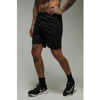 Pantalón Corto Tall Man Active Elástico Con Cremallera En Los Bolsillos, Negro