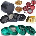 40mm Zinc Alloy Herb Grinder 4-Layer Portable Manual Tobacco Raw Grinder Spice Crusher Metal Cigarette Smoking Accessories Gift