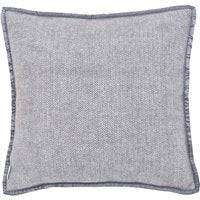 Murmur Lewin Wool Herringbone Woven Cushion 45cm x 45cm, Storm Grey