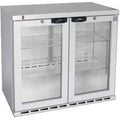 Osborne eCold 220ES Undercounter Hinged Door Bottle Cooler Silver
