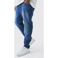 Vaqueros Plus Pitillo Elásticos Con Tintado, Azul