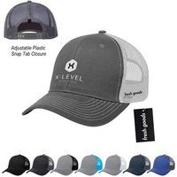 48 Custom Fresh Goods Cotton Twill Mesh Back Cap - Black-Owned & ...