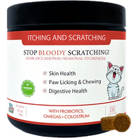Itching and scratching relief cat treats for skin, immunity, seasonal (natural herbal)
