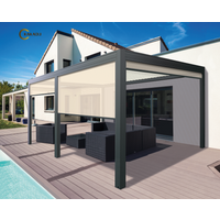 KAKADU Patio Automatic Smart Cover Louver Roof System Waterproof Powder Coated Garden Aluminium Outdoor Motorized Pergolas