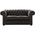 Chesterfield 2 Seater Shelly Havannah Leather Sofa Settee