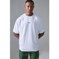 Camiseta Man Sport Oversize Resistente, Blanco
