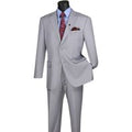 Vinci Men's Wool Feel Executive Suit 2 Piece Solid Color