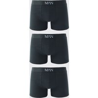 Pack De 3 Calzoncillos Man De Largo Medio, Negro