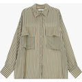 Chemise oversize à rayures avec poches devant