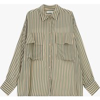 Chemise oversize à rayures avec poches devant