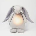 Moonie The Humming Friend Konijn - Silver  | Witte Ruis Knuffel Met Lichtje