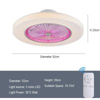 Simple Modern Home Quiet With Electric Fan | Color: Design3 | Electrical outlet: 110V | quantity: Remote control