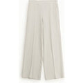Pantalon palazzo rayé taille classique