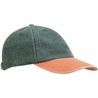 Weird Fish Westbury Colour Block Twill Cap Basil Size ONE