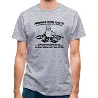 Arguing With Idiots Is Like Playing Chess With A Pigeon classic fit.