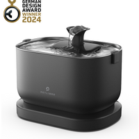 Petlibro Dockstream Battery-Operated Water Fountain, Black / Dockstream, wireless cat fountain