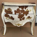 Casa Padrino Barock Kuhfell Kommode WeiÃ / Braun / Gold 100 cm - Barock MÃ¶bel