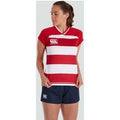 Womens Vapodri Evader Hooped Jersey Red