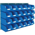 Topstore Wall-Mounted Louvre panel Kit -2 x TP10 Louvre panels & 24 x Blue TC3 Containers